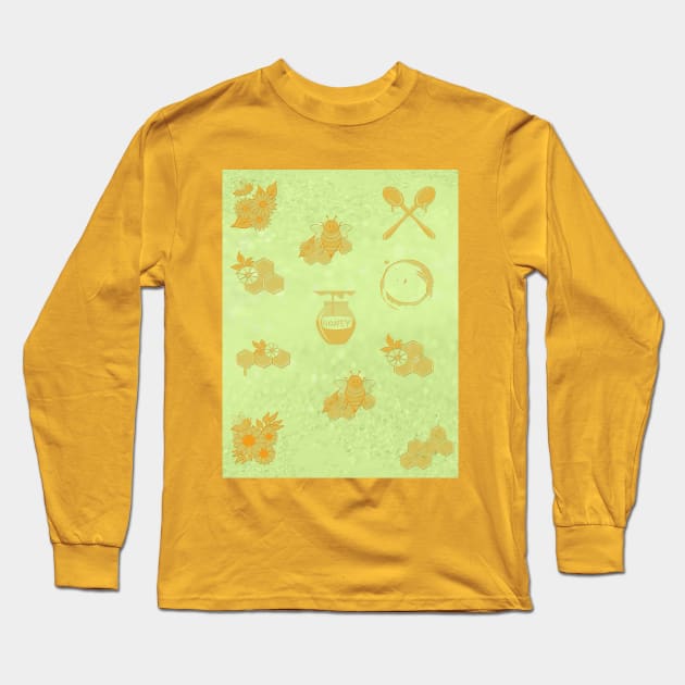 Honeybee Are Adorable Long Sleeve T-Shirt by Byeolbit